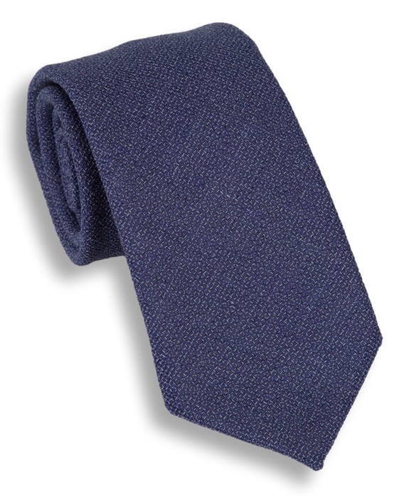 Hemley Royal Blue Wool Textured Tie Stropdas