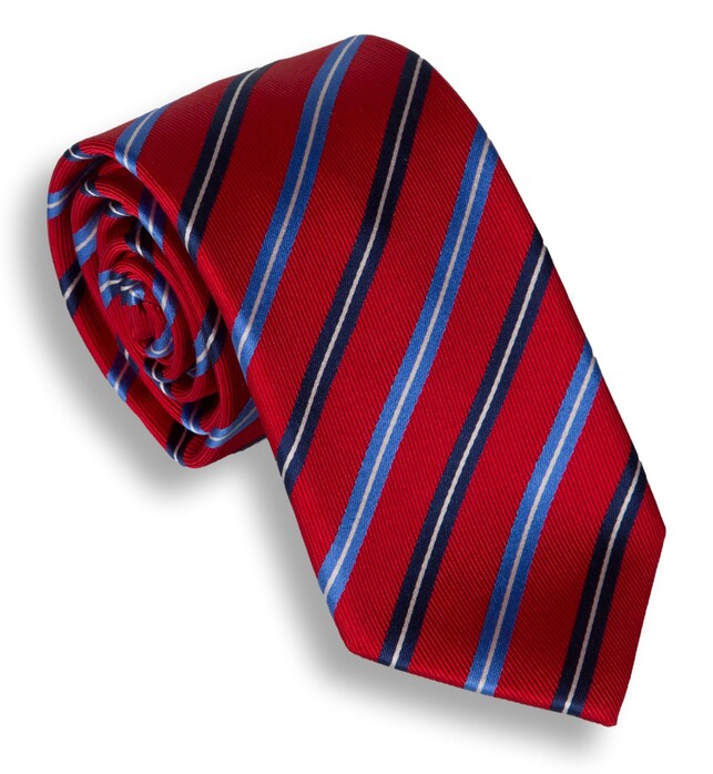 Hemley Royal Stripes Tie Red