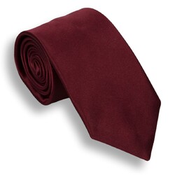 Hemley Satin Silk Stropdas Bordeaux