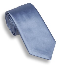 Hemley Satin Silk Stropdas Licht Blauw