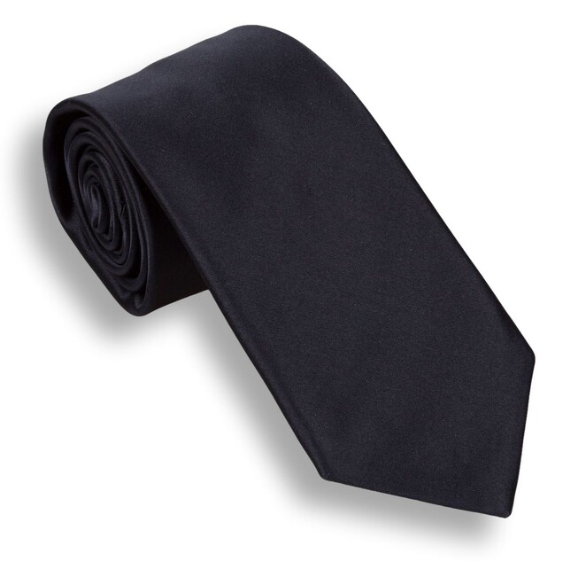 Hemley Satin Silk Stropdas Navy