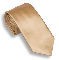Hemley Satin Silk Stropdas Zacht Geel