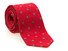 Hemley Smooth Dot Silk Stropdas Rood