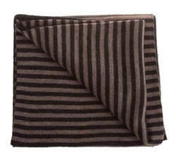 Hemley Smooth Striped Sjaal Midden Bruin