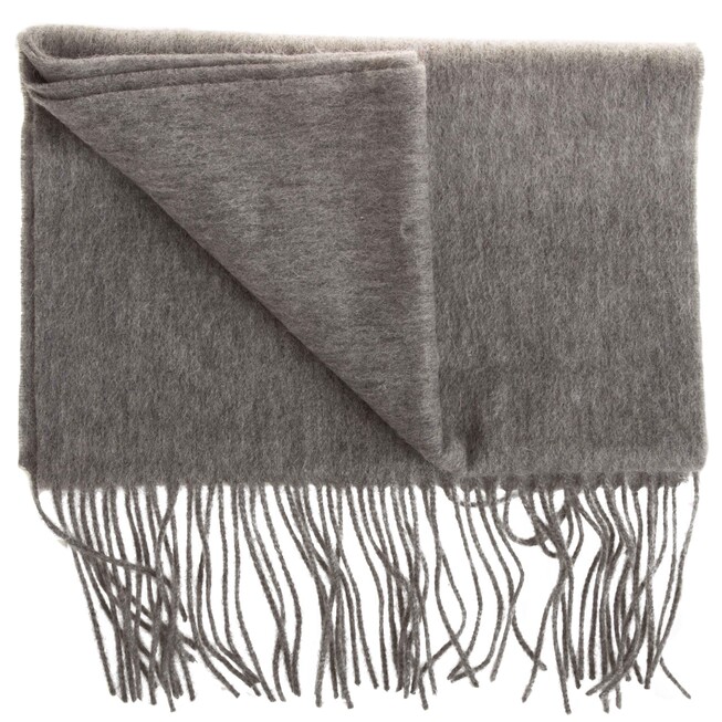 Hemley Soft Lambswool Sjaal Licht Grijs