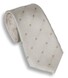 Hemley Structured Dot Pattern Silk Stropdas Ivoor