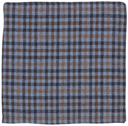 Hemley The Shelby Wool Hanky Pocket Square Light Blue