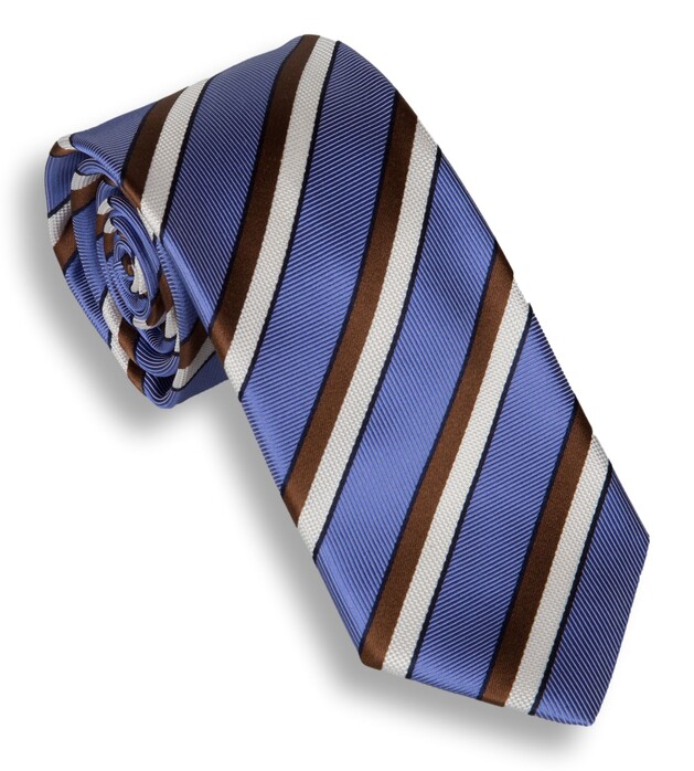Hemley Urban Riviera Stripe Stropdas Blauw