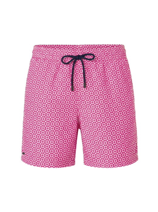 Hiltl Beach Abstract Lightweight Quick Dry Swim Short Berry-White
