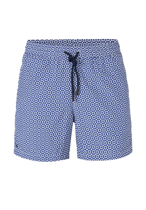 Hiltl Beach Abstract Lightweight Quick Dry Swim Short Blauw-Wit