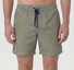Hiltl Beach Abstract Lightweight Quick Dry Swim Short Olive-White