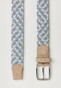 Hiltl Braided Multicolor Belt Light Blue-Multi