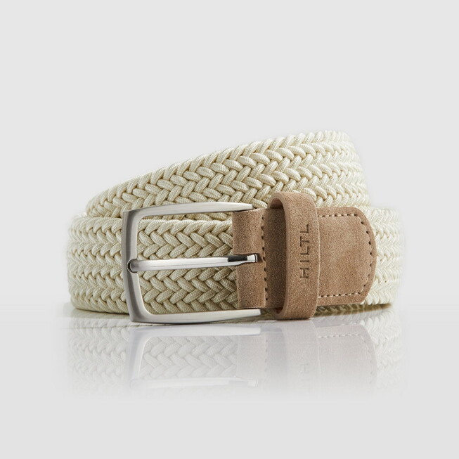 Hiltl Braided Solid Color Belt Beige