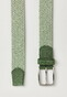 Hiltl Braided Solid Color Riem Groen