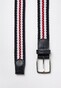 Hiltl Braided Stripe Belt Navy-Red