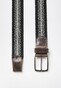Hiltl Braided Stripe Riem Grijs