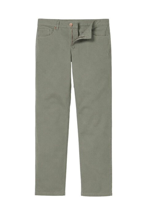 Hiltl Dean C Cotton Linnen Twill Comfort Stretch Broek Khaki