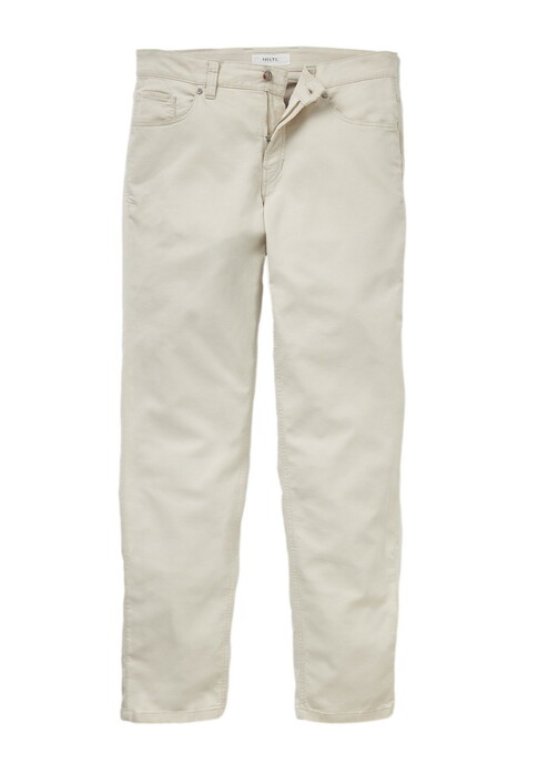 Hiltl Dean C Soft Cotton Super Stretch Olimpias Fabric Broek Licht Beige