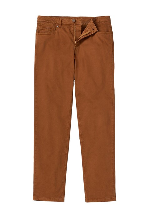 Hiltl Dude Casual Gabardine Broek Bruin