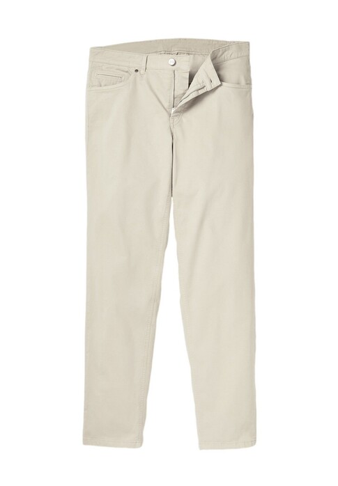 Hiltl Dude Casual Gabardine Broek Licht Beige