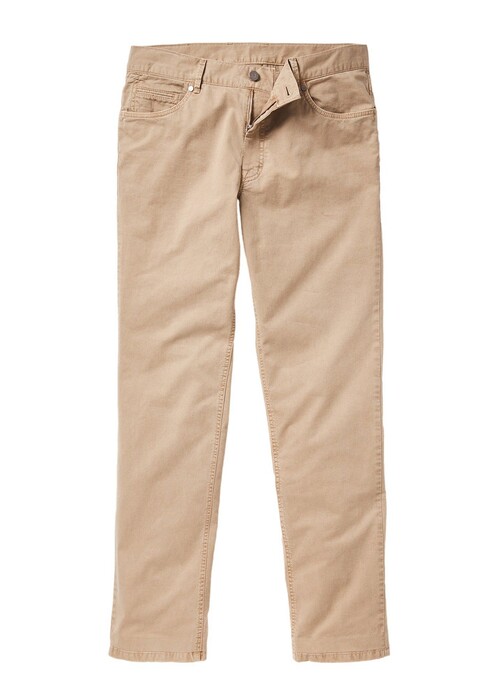 Hiltl Dude Casual Gabardine Broek Licht Bruin