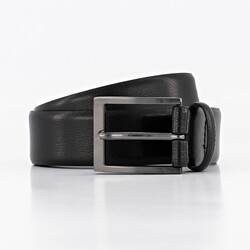 Hiltl Leather Uni Fine Structure Riem Zwart