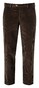Hiltl Parma Genua Corduroy Flat-Front Corduroy Broek Donker Bruin