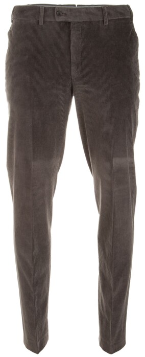 Hiltl Parma Genua Corduroy Flat-Front Corduroy Broek Grafiet