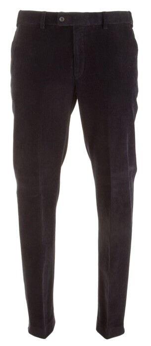 Hiltl Parma Genua Corduroy Flat-Front Corduroy Broek Navy