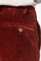 Hiltl Parma Genua Corduroy Flat-Front Corduroy Broek Warm Rood