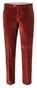 Hiltl Parma Genua Corduroy Flat-Front Corduroy Broek Warm Rood