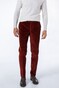 Hiltl Parma Genua Corduroy Flat-Front Corduroy Broek Warm Rood