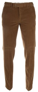 Hiltl Parma Genua Corduroy Flat-Front Corduroy Broek Zand