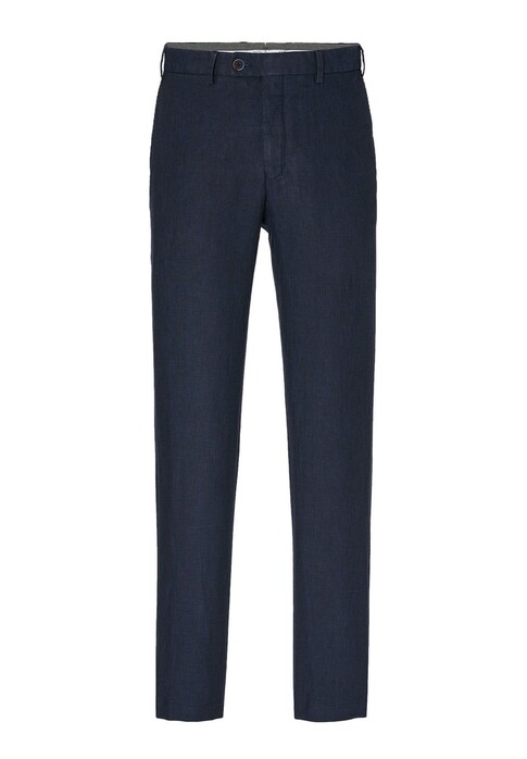 Hiltl Parma I Luxury Linen Délavé Pants Dark Evening Blue