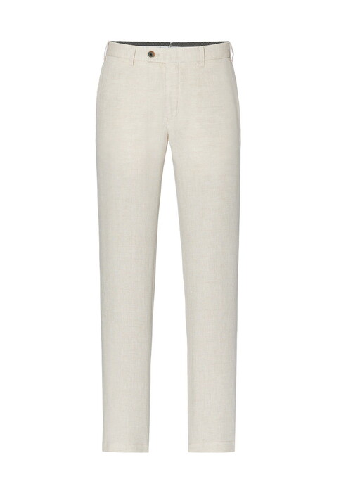 Hiltl Parma I Luxury Linnen Délavé Broek Licht Beige
