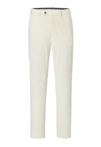 Hiltl Parma Italian Genua Corduroy Flat-Front Corduroy Broek Off White