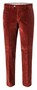Hiltl Parma Italian Genua Corduroy Flat-Front Corduroy Broek Warm Rood