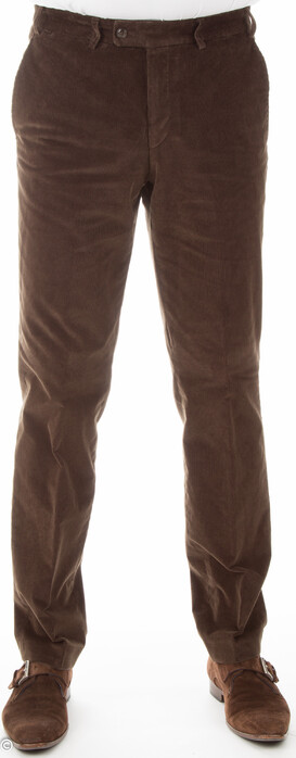 Hiltl Parma Supima Baby Corduroy Corduroy Broek Donker Bruin