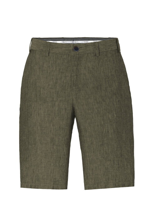 Hiltl Parmino Cooling Effect Linen Délavé Bermuda Brown