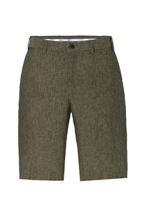 Hiltl Parmino Cooling Effect Linnen Délavé Bermuda Bruin