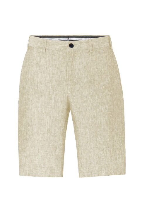 Hiltl Parmino Cooling Effect Linnen Délavé Bermuda Licht Beige