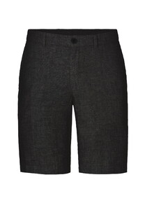 Hiltl Pat Flat-Front Essential Cooling Linnen Bermuda Black
