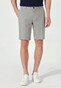 Hiltl Pat Flat-Front Essential Cooling Linnen Bermuda Licht Grijs