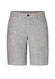 Hiltl Pat Flat-Front Essential Cooling Linnen Bermuda Licht Grijs