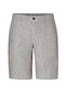 Hiltl Pat Flat-Front Essential Cooling Linnen Bermuda Licht Grijs