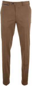 Hiltl Peaker-S Golden Tag Supima Satin Broek Donker Zand