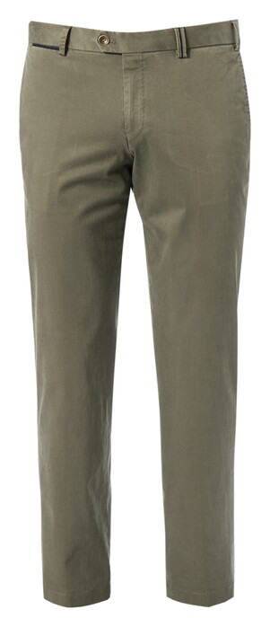 Hiltl Peaker-S Golden Tag Supima Satin Broek Olijf Groen
