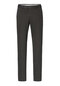 Hiltl Peaker-S Luxury Fine Satin Cotton Stretch Broek Donker Grijs