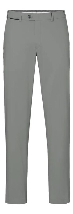 Hiltl Peaker-S Luxury Fine Satin Cotton Stretch Broek Khaki
