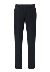 Hiltl Peaker-S Luxury Fine Satin Cotton Stretch Broek Navy